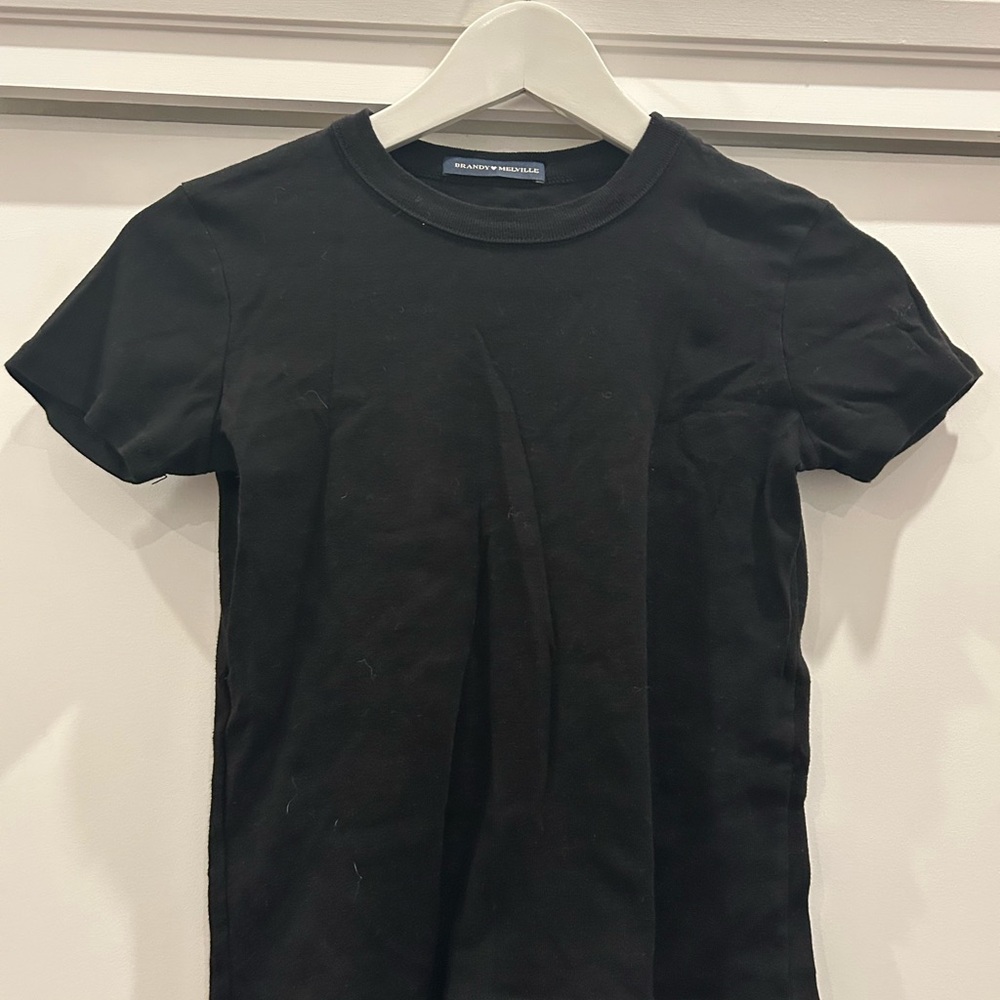 Brandy Melville Black Short Sleeve Tee